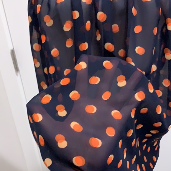 MAEVE Sheer Polka Dot Ruffle Blouse - Picture 11 of 14